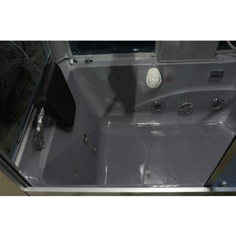 Mesa WS-501-white luxury steam shower-tub-combo-Tub with headrest