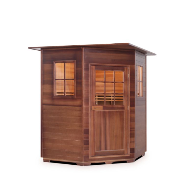 Moonlight Corner Traditional Sauna-Slope Roof