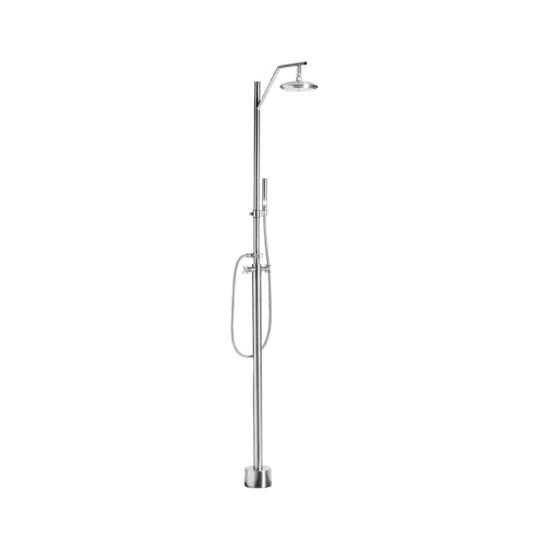 8" Shower Head with/without Hand Spray & Hose - full view