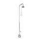 PS-1000-PCV Outdoor pools shower with foot washer - full view