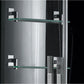 Ariel Platinum DA333 Luxury Steam Shower and Jet Tub - storage shelves