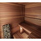 CLIFF Mini Series 3.5 kW Sauna Heater | HUUM - angle down view inside a sauna