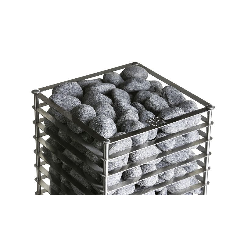 CLIFF Series 10.5kW Sauna Heater | HUUM - top of heater with rocks