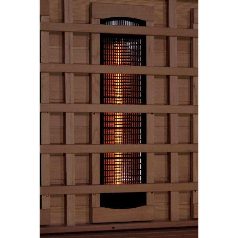3 Person Full Spectrum Infrared Sauna with Himalayan Salt Bars - another close up of infrared heater