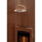 3 Person Full Spectrum Infrared Sauna with Himalayan Salt Bars - interior close up