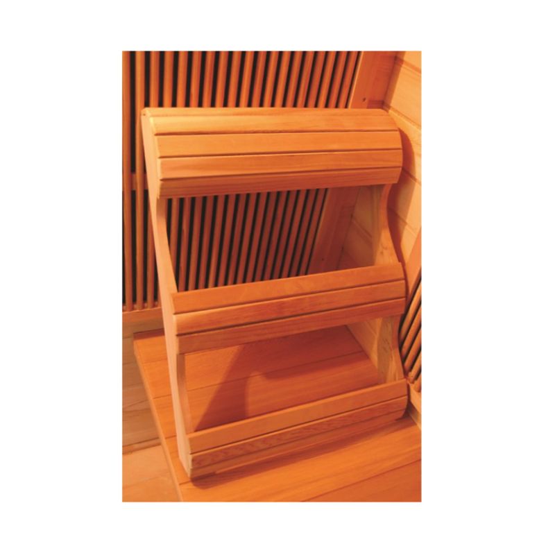 SunRay Sedona HL100K Indoor Infrared Sauna - 1 Person Canadian Red Cedar-backrest