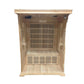 SunRay Cordova HL200K1 - 2 Person Indoor Infrared Sauna-Cedar-interior cut away