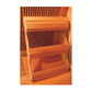 SunRay Bristol Bay HL400KC Corner 4 Person Infrared Sauna - Red Cedar-backrest