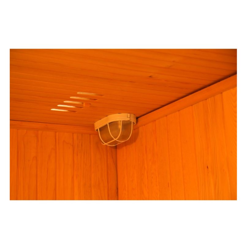SunRay Tiburon HL400SN - 4 Person Indoor Traditional Steam Sauna-interior light