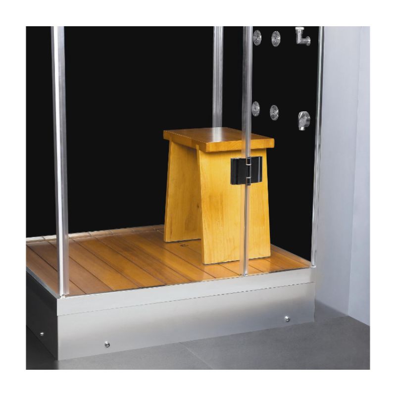 Athena WS-108 - 39 x 32 - 4.5 kW Corner Steam Shower - stool