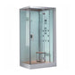 Ariel Platinum DZ960F8 - 39 x 35 6 kW Steam Shower - freestanding square corner shower in white