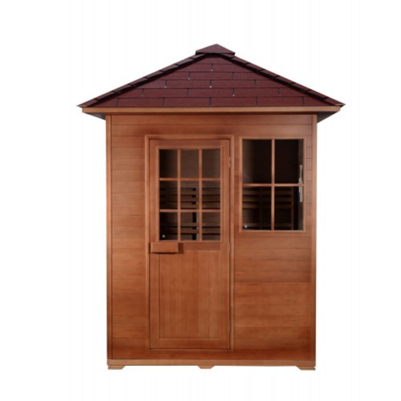 SunRay Freeport HL300D1 Outdoor Traditional Steam Sauna - front view