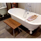 Teak Shower Bench with Foldable Legs - in bathroom