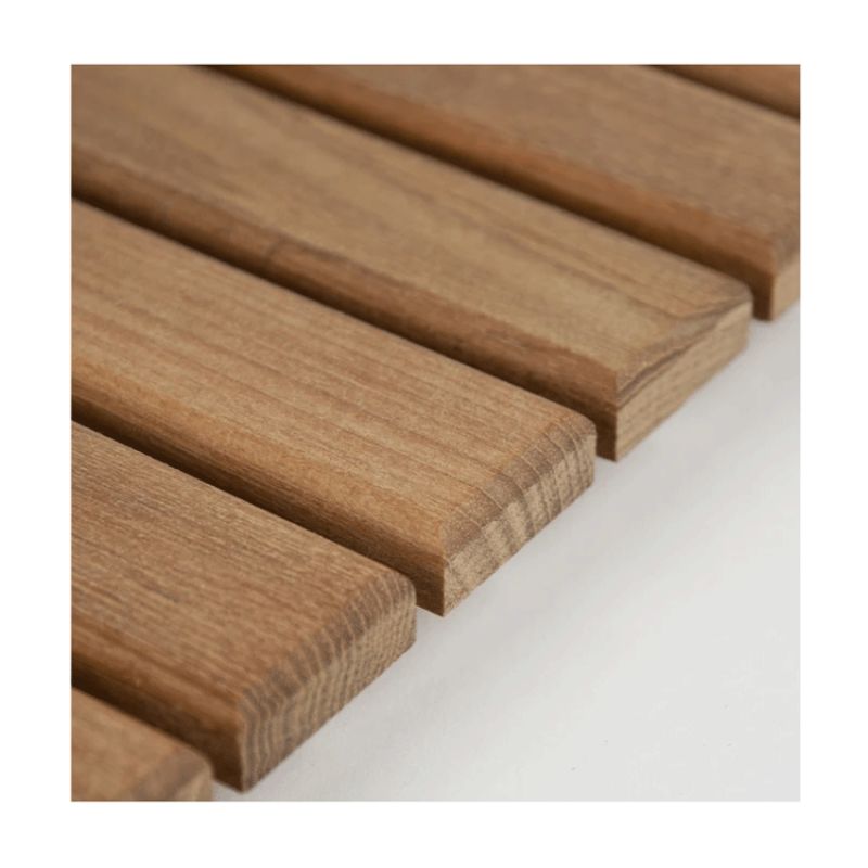 20" X 14" Teak Bath Mat or Shower Mat - another close up of wood quality