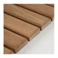 25" X 18" Teak Bath or Shower Mat - close up of wood quality