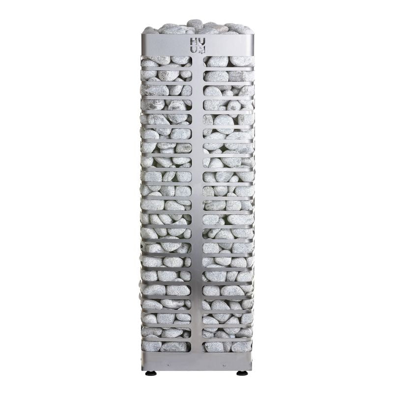 STEEL Mini Series 3.5kW Sauna Heater - full view with rocks